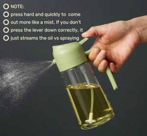 2-in-1 Glass Oil Dispenser & Sprayer